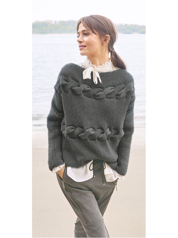 Lana Grossa ПУЛОВЕР Cool Wool Big