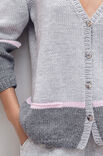 Lana Grossa КАРДИГАН Cool Wool Big Melange