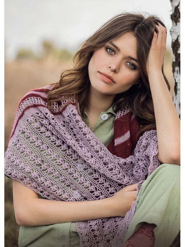 Lana Grossa ПЛАТОК Cool Wool Lace & Silkhair