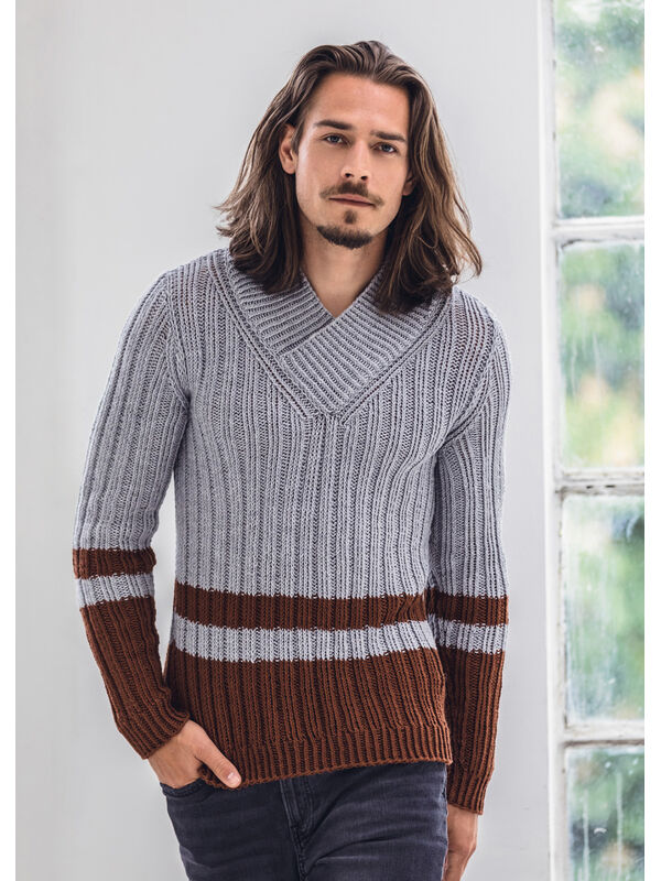Lana Grossa ПУЛОВЕР Cool Wool Big Melange