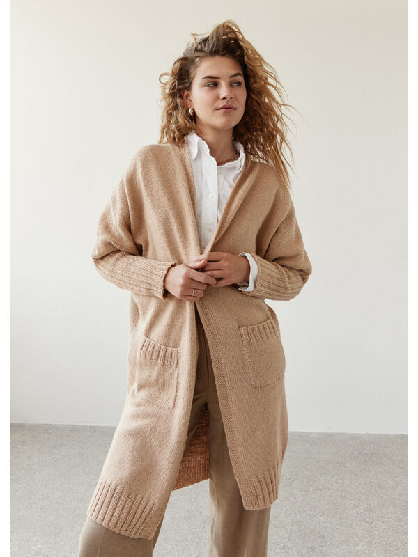 Lana Grossa УДЛИНЕННЫЙ КАРДИГАН Landlust Alpaka Merino 160