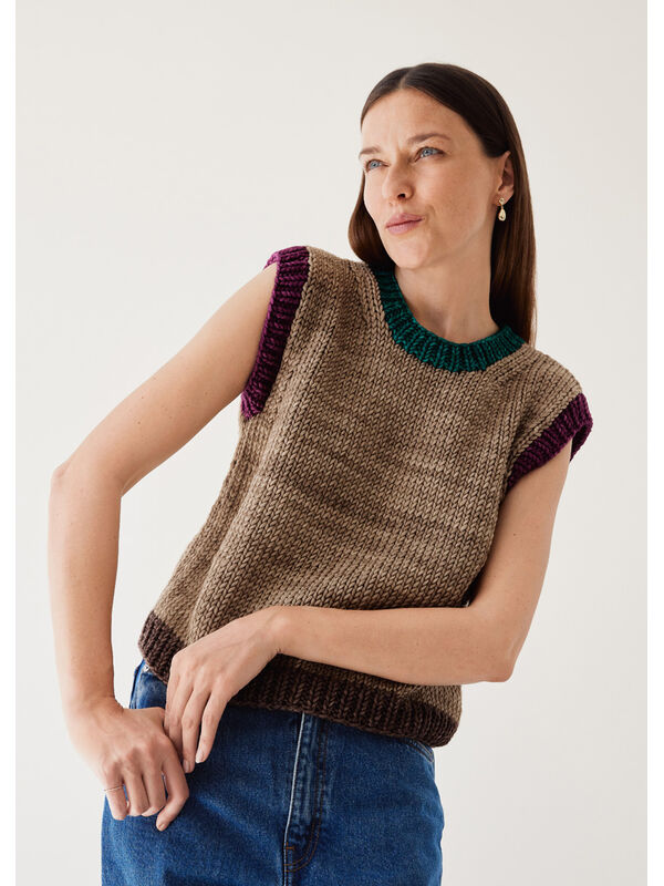 Lana Grossa ЖИЛЕТ Vintage Superchunky