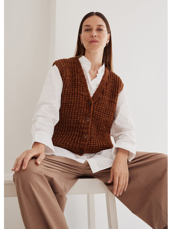 Lana Grossa ЖИЛЕТ Vintage Superchunky