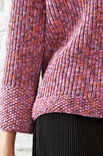 Lana Grossa Пу ловер с рукавом реглан, выполненный полупатентным узором Cool Wool Print