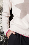 Lana Grossa Пуловер со звездой Cool Wool Big