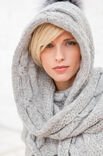 Lana Grossa ШАРФ С КАПЮШОНОМ  Alta Moda Alpaca