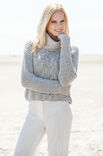 Lana Grossa ПАТЕНТНЫЙ ПУЛОВЕР С УЗОРОМ ИЗ КОС Alta Moda Superbaby Fine