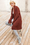 Lana Grossa ЖАКЕТ С УЗОРОМ ИЗ РОМБОВ, ШИШЕЧЕК И ЛИСТОЧК Alta Moda Alpaca