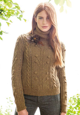 ПУЛОВЕР С КОСАМИ Alta Moda Alpaca от Lana Grossa