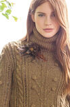 Lana Grossa ПУЛОВЕР С КОСАМИ Alta Moda Alpaca