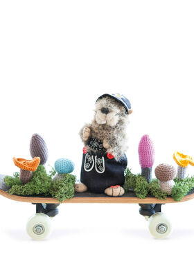 ГРИБЫ, СВЯЗАННЫЕ СТОЛБИКАМИ БЕЗ НАКИДА Cool Wool от Lana Grossa