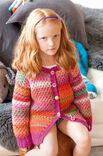 Lana Grossa ЖАКЕТ, СВЯЗАННЫЙ УЗОРОМ СО СНЯТЫМИ ПЕТЛЯМИ Cinque Multi/Cool Wool Big