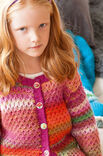 Lana Grossa ЖАКЕТ, СВЯЗАННЫЙ УЗОРОМ СО СНЯТЫМИ ПЕТЛЯМИ Cinque Multi/Cool Wool Big