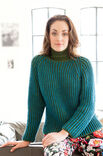 Lana Grossa ПУЛОВЕР С РЕГЛАНОМ, СВЯЗАННЫЙ ДВУХЦВЕТНЫМ ПОЛУПАТЕНТНЫМ УЗОРОМ Alta Moda Alpaca
