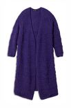 Lana Grossa ПАЛЬТО, СВЯЗАННОЕ ПАТЕНТНЫМ УЗОРОМ С ПОПЕРЕЧНЫМИ ГРЯДОЧКАМИ Lala Berlin Lovely Cotton