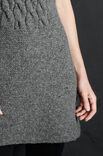 Lana Grossa ПЛАТЬЕ С ВСТАВКОЙ ИЗ КОС Alta Moda Alpaca