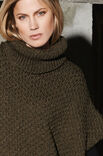 Lana Grossa ПОНЧО, СВЯЗАННОЕ «СНОПИКАМИ» Alta Moda Alpaca