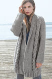 Lana Grossa ЖАКЕТ, СВЯЗАННЫЙ ЖЕМЧУЖНЫМ УЗОРОМ С ДОРОЖКАМИ ИЗ КОС Lala Berlin Lovely Cotton
