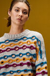 Lana Grossa ПУЛОВЕР, СВЯЗАННЫЙ УЗОРОМ С ОТВЕРСТИЯМИ Alta Moda Cashmere 16