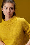Lana Grossa ПУЛОВЕР С ПЛАНКАМИ, СВЯЗАННЫМИ ЖЕМЧУЖНЫМ УЗОРОМ И РЕЗИНКОЙ Lala Berlin Lovely Cotton & Brillino
