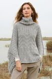 Lana Grossa ПОНЧО, СВЯЗАННОЕ РАЗНЫМИ УЗОРАМИ Alta Moda Cashmere 16