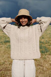 Lana Grossa ПУЛОВЕР С КОСАМИ Alta Moda Alpaca
