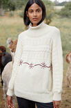 Lana Grossa ПУЛОВЕР С ВЫШИВКОЙ Landlust Alpaka Merino 100
