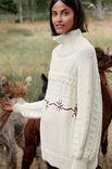Lana Grossa ПУЛОВЕР С ВЫШИВКОЙ Landlust Alpaka Merino 100