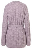 Lana Grossa ЖАКЕТ, СВЯЗАННЫЙ УЗОРОМ С КОСАМИ Natural Alpaca Pelo