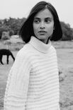 Lana Grossa СВИТЕР С ВОРОТНИКОМ «ГОЛЬФ» Alta Moda Alpaca