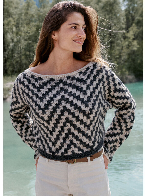 Lana Grossa ПУЛОВЕР Lala Berlin Lovely Cotton