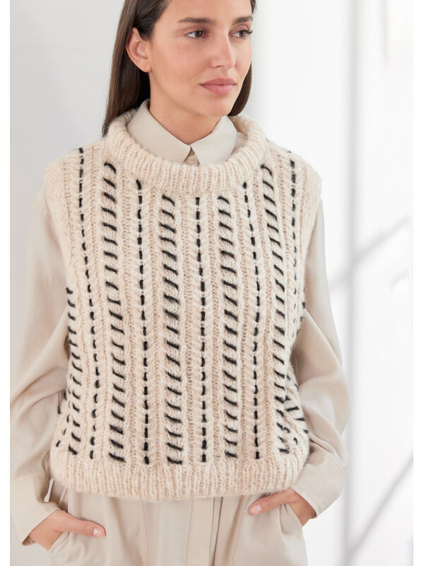 Lana Grossa ЖИЛЕТ Alpaca Air