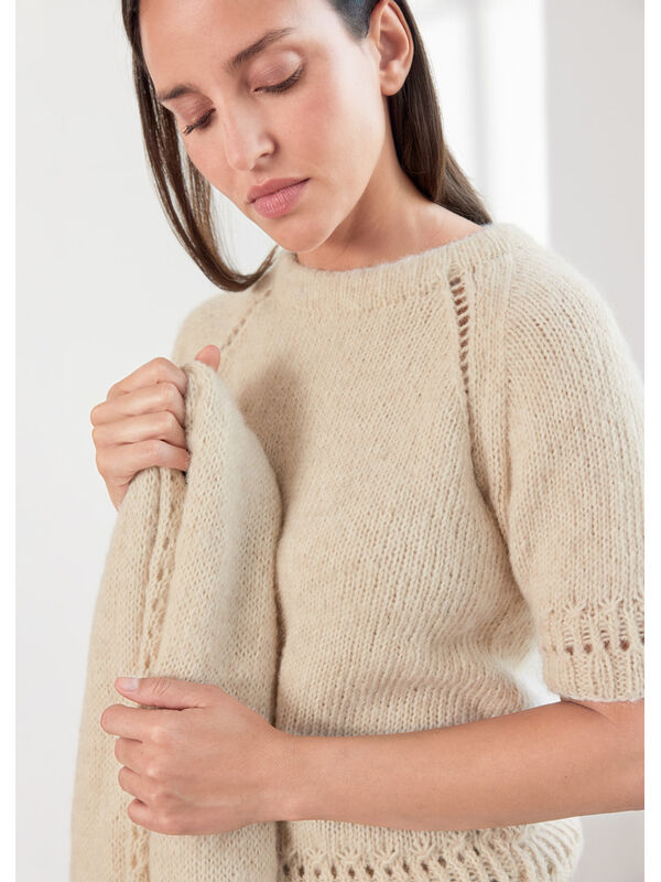 Lana Grossa ПУЛОВЕР Natural Alpaca Pelo
