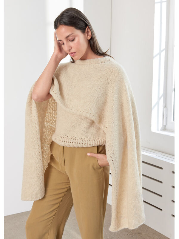 Lana Grossa НАКИДКА Natural Alpaca Pelo