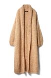 Lana Grossa ПАЛЬТО C ВОРОТНИКОМ ШАЛЬКОЙ, СВЯЗАННОЕ ЛИЦЕВОЙ ГЛАДЬЮ Brigitte No. 3 & Mohair Moda