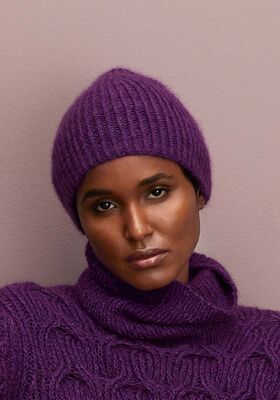 ШАПКА В РЕЗИНКУ Silkhair & Ecopuno от Lana Grossa