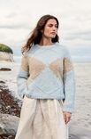 Lana Grossa ДЖЕМПЕР С ВЫВЯЗАННЫМ УЗОРОМ Royal Alpaca & Brigitte No. 2