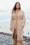 Lana Grossa ПАЛЬТО, СВЯЗАННОЕ УЗОРОМ С КОСАМИ Lala Berlin Lovely Cotton