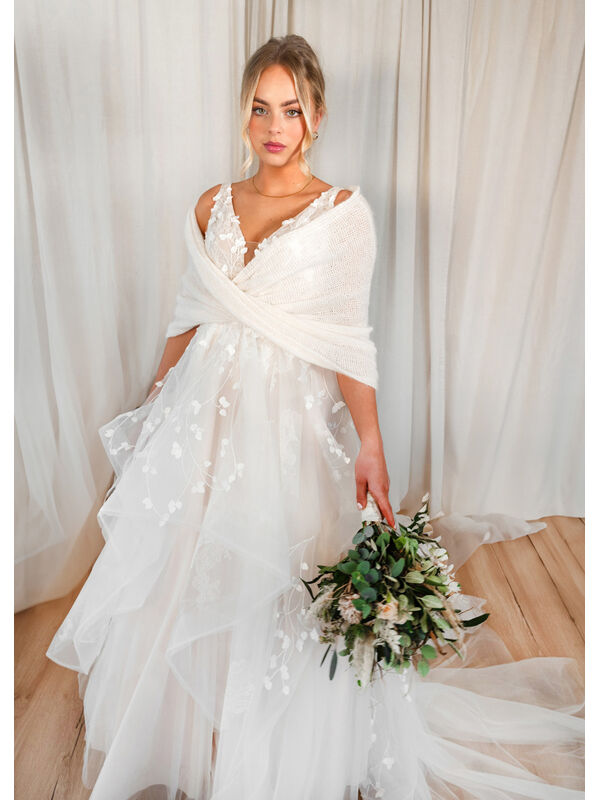 FILATI Studio ШАЛЬ INFINITY Cool Wool Lace & Silkhair
