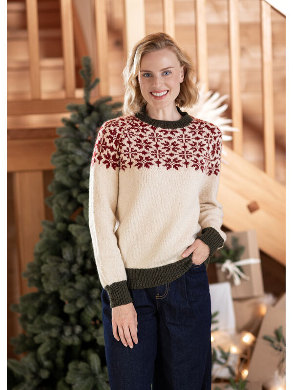 FILATI Studio ПУЛОВЕР С НОРВЕЖСКИМ УЗОРОМ Alta Moda Alpaca