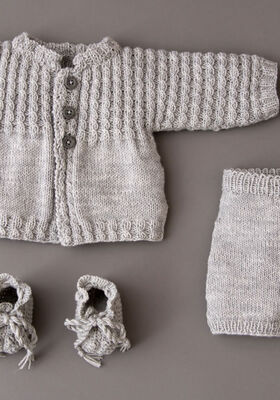 ЖАКЕТ И ПИНЕТКИ,  ШТАНИШКИ Cool Wool Baby от Lana Grossa