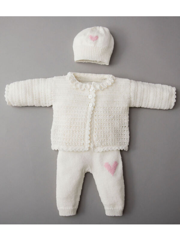 Lana Grossa ЖАКЕТ, ШТАНИШКИ, ШАПКА И ПИНЕТКИ Cool Wool Baby