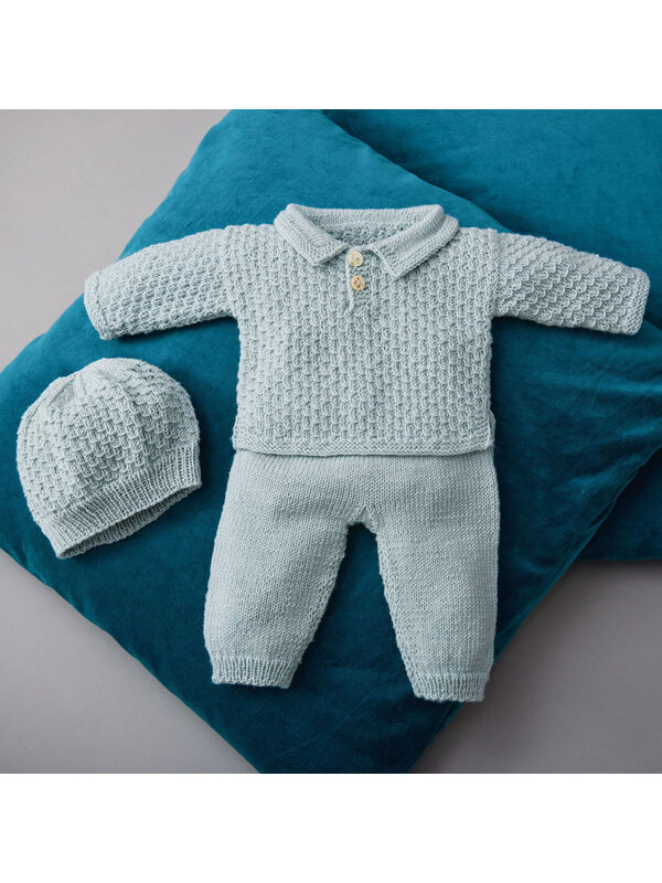 Lana Grossa ПУЛОВЕР, ШТАНИШКИ И ШАПКА Cool Wool Baby