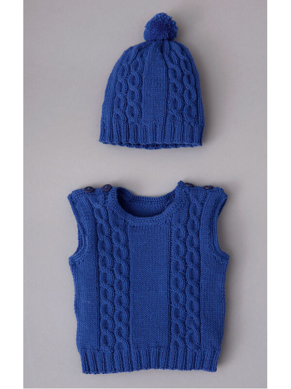 Lana Grossa БЕЗРУКАВКА И ШАПКА Cool Wool Baby