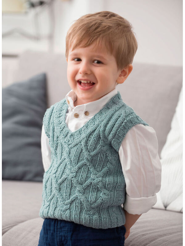 Lana Grossa ЖИЛЕТ Cool Wool Big Melange