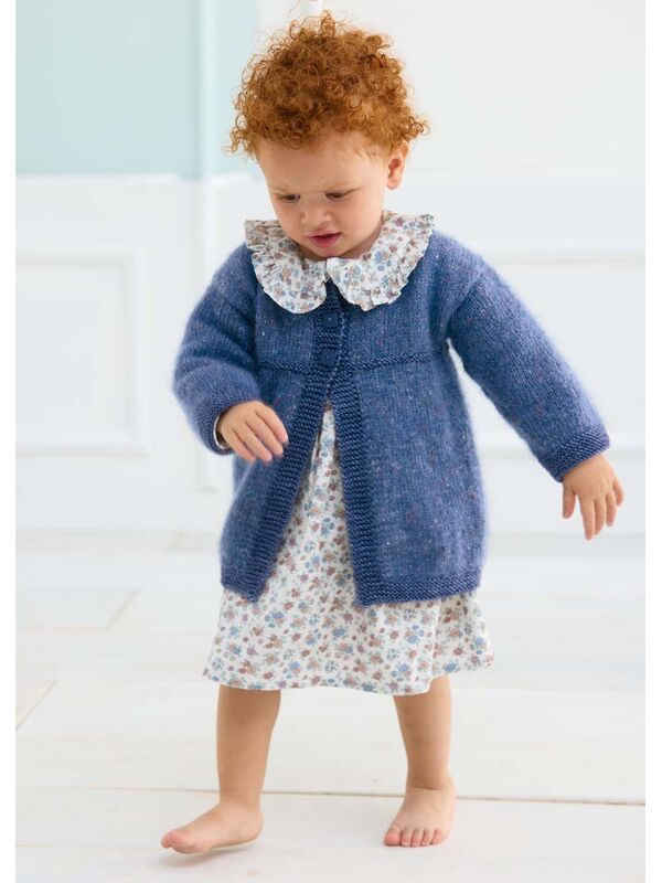 Lana Grossa ЖАКЕТ Natural Superkid Tweed & Cool Wool Big Vintage