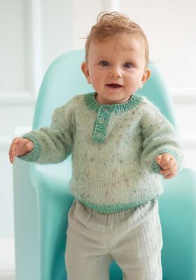 ДЖЕМПЕР Natural Superkid Tweed & Ecopuno от Lana Grossa