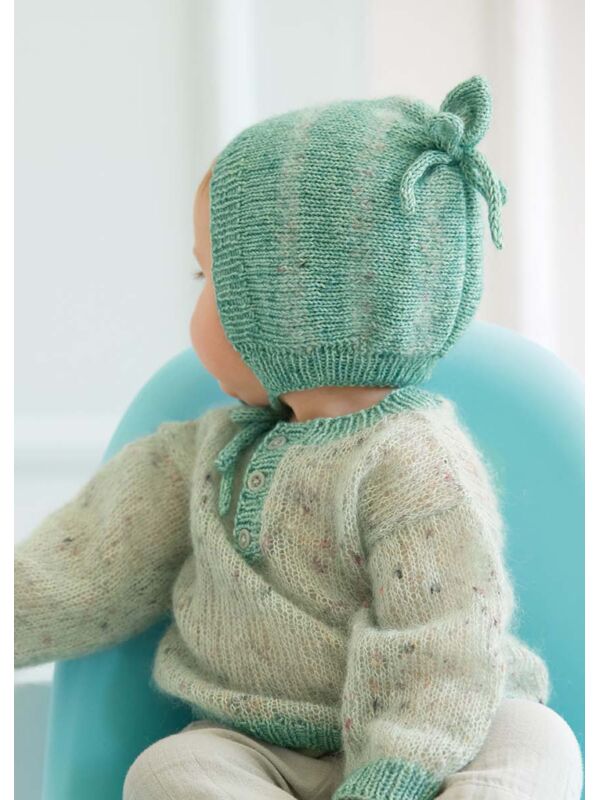 Lana Grossa ШАПКА Natural Superkid Tweed & Ecopuno