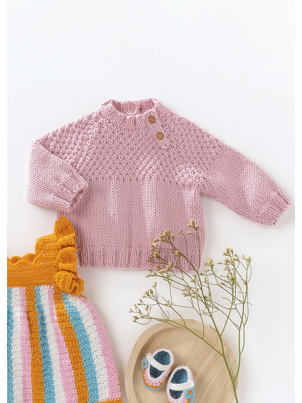 Lana Grossa ПУЛОВЕР Soft Cotton Big