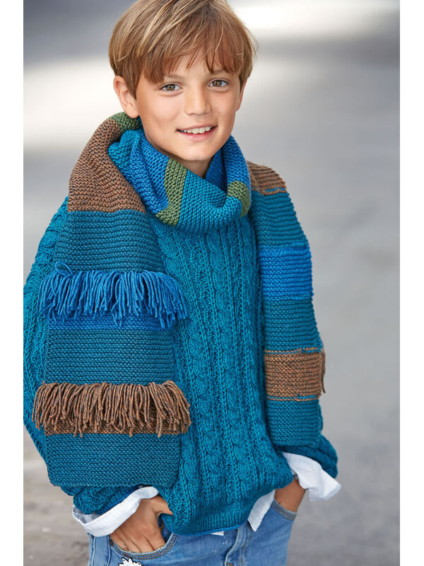 Lana Grossa ШАРФ Cool Wool Big Melange
